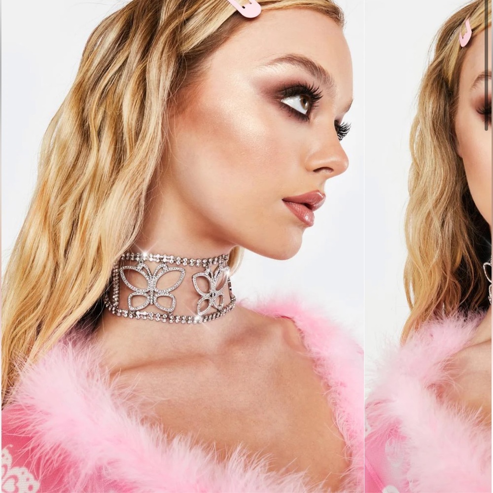 DollsKill Never ending Energy Butterfly choker